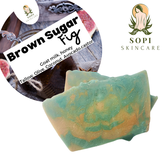 Brown Suga Fig goat milk&honey soap.