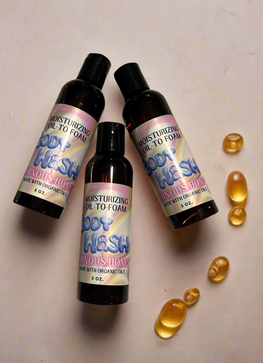 Luxurious Oil-to-Foam Body Wash: Luminous Honey