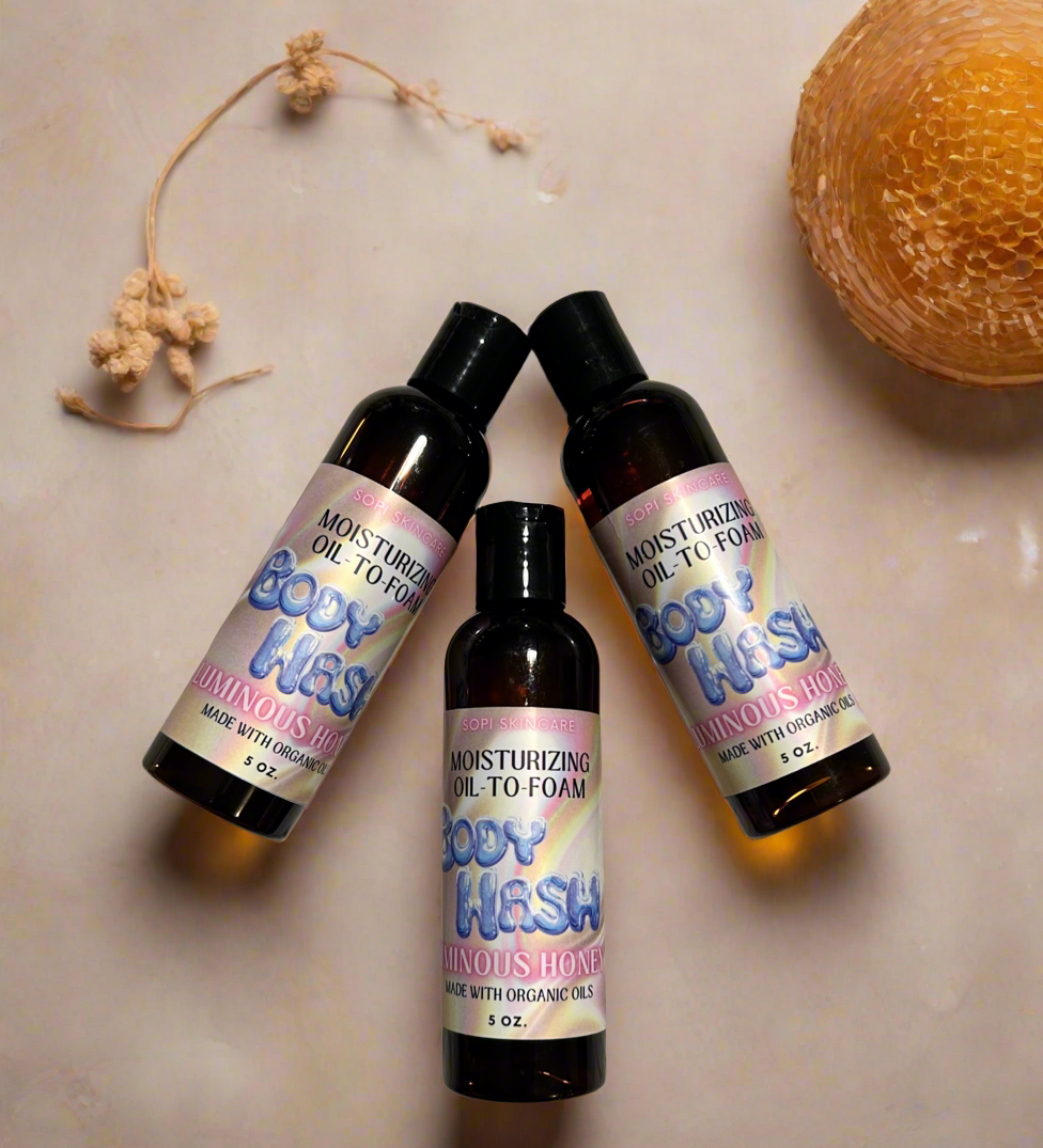 Luxurious Oil-to-Foam Body Wash: Luminous Honey