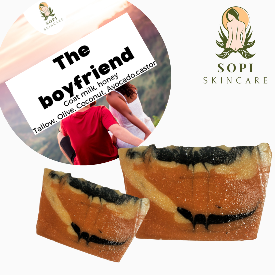 The Boyfriend goat milk & honey soap.