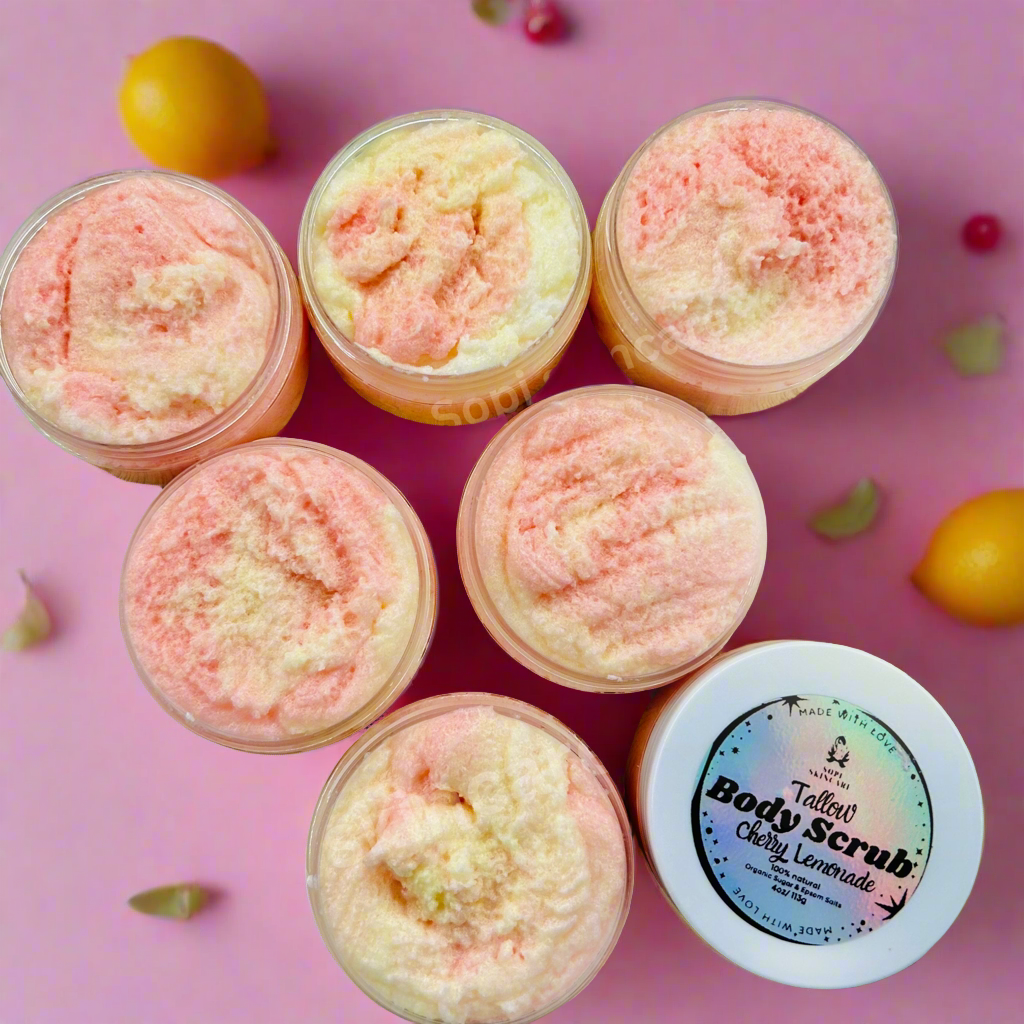 Tallow Sugar Scrub Cherry Lemonade