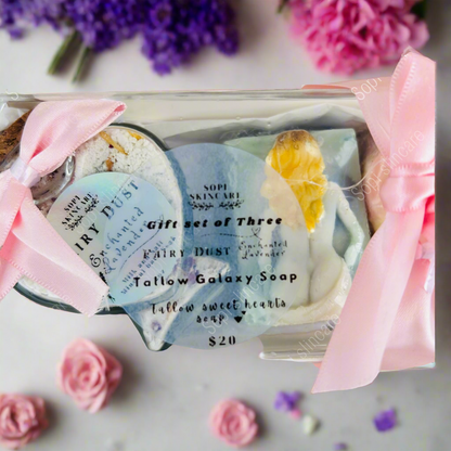 Milk bath and goat milk soap bundle.