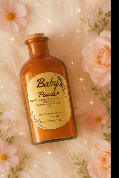 Baby Powder – Hypoallergenic & Gentle (4 oz)