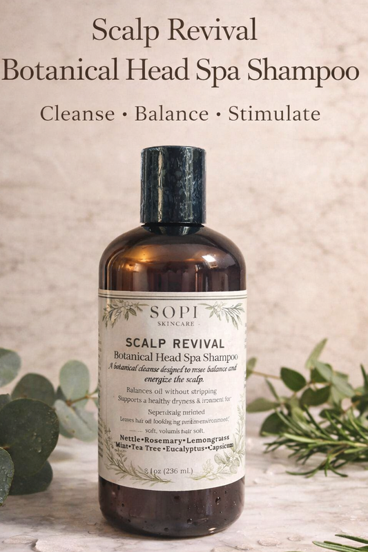 Scalp Revival Botanical Shampoo
Purifying + Balancing Cleanse & Hydrate