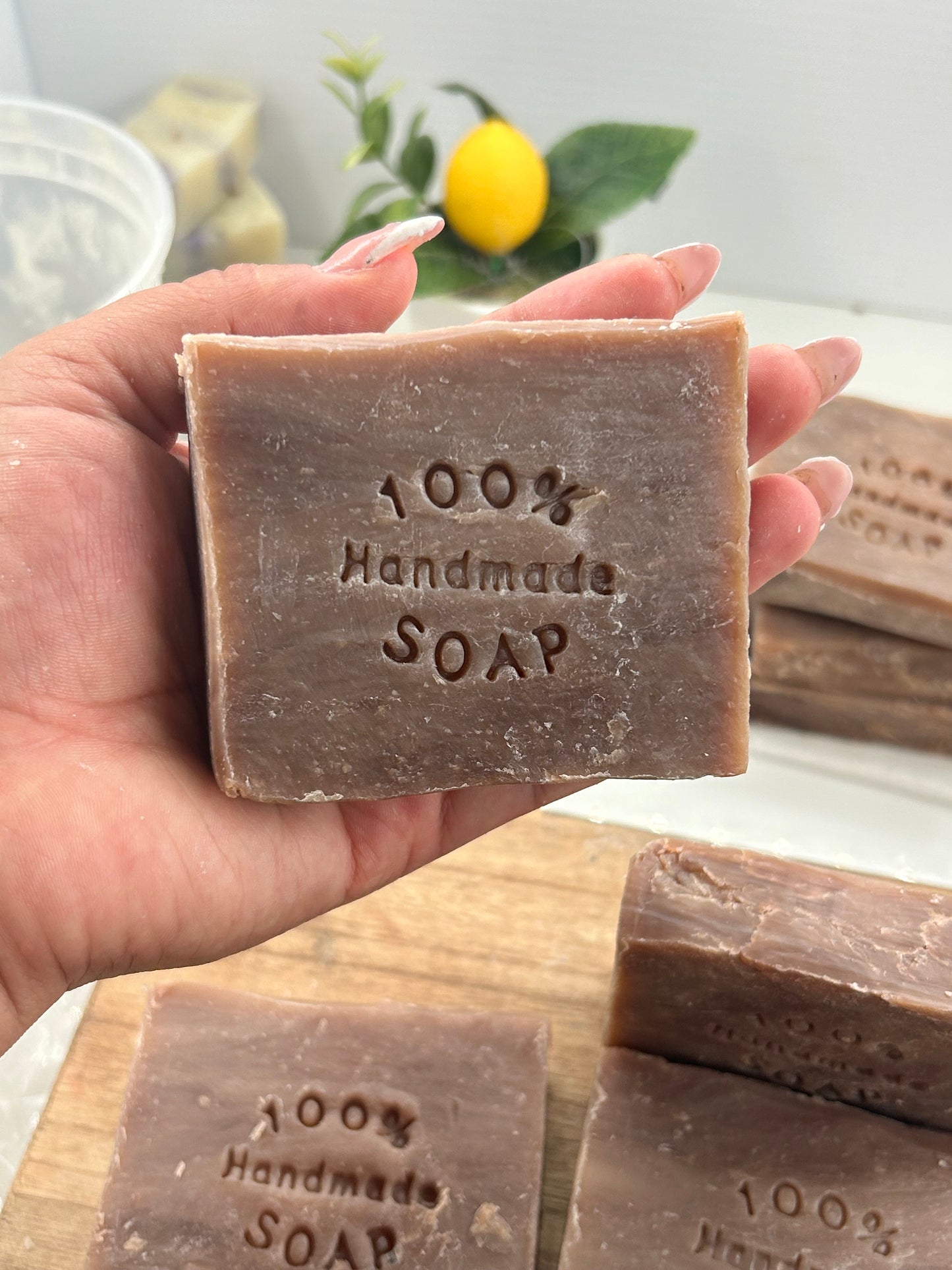 Timber spice goat milk soap