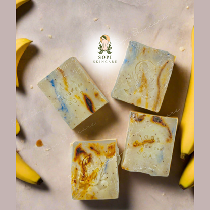 Banana Swirl Goat Milk Soap