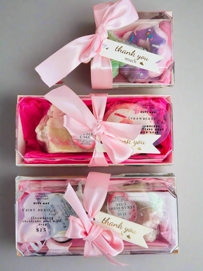 Milk bath and goat milk soap bundle.