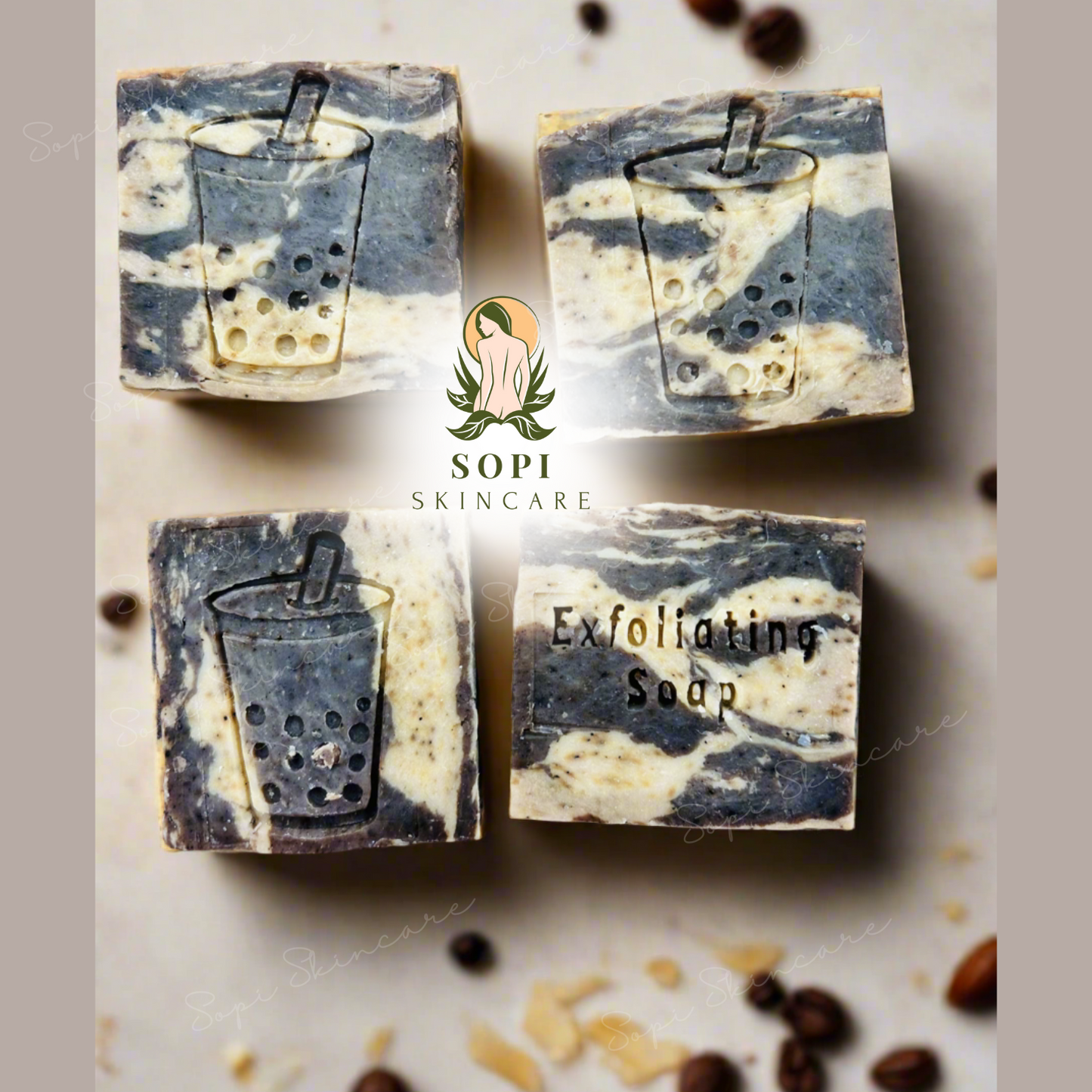 Coffee Latte Exfoliating GOAT Milk and Tallow soap