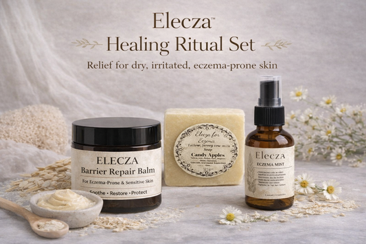 Eczema Relief Set- Complete Sensitive Skin Routine (spray+soap+balm)