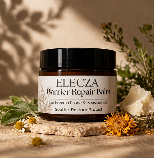 Elecza Eczema Relief Tallow Balm for Sensitive Skin, Dryness & Irritation (Barrier Repair Moisturizer)