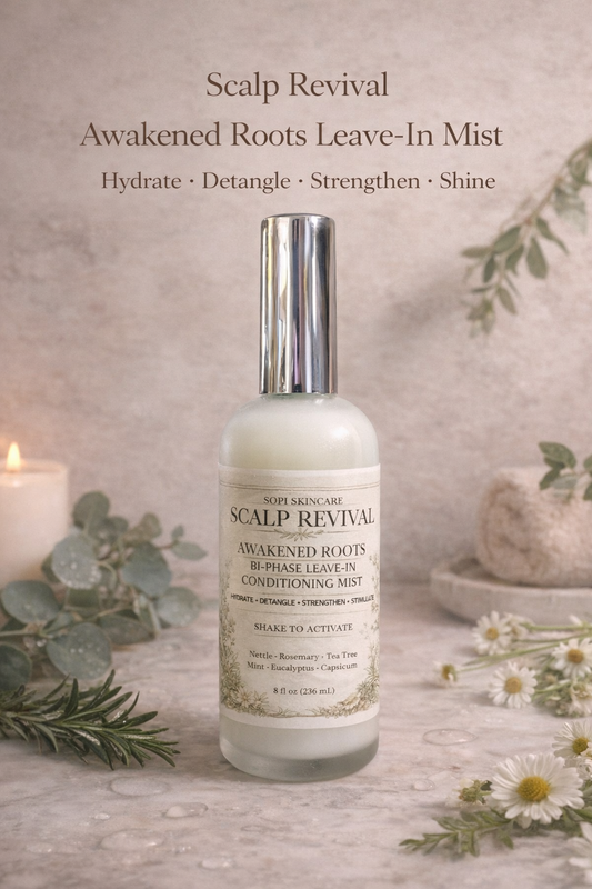 Scalp Revival Awakened Roots Bi-Phase Leave-In Conditioning Mist
Hydrate + Detangle + Strengthen