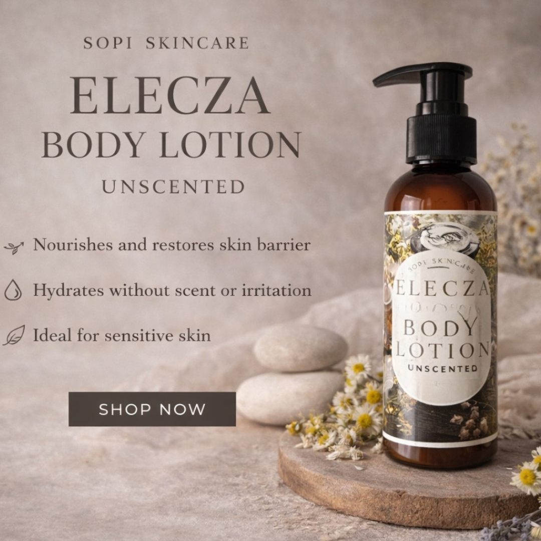 Elecza Eczema Relief Lotion (Unscented) – Gentle Moisturizer for Sensitive, Dry & Irritated Skin