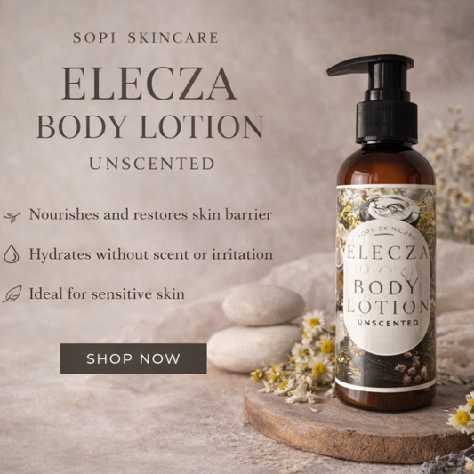 Elecza Eczema Relief Lotion (Unscented) – Gentle Moisturizer for Sensitive, Dry & Irritated Skin