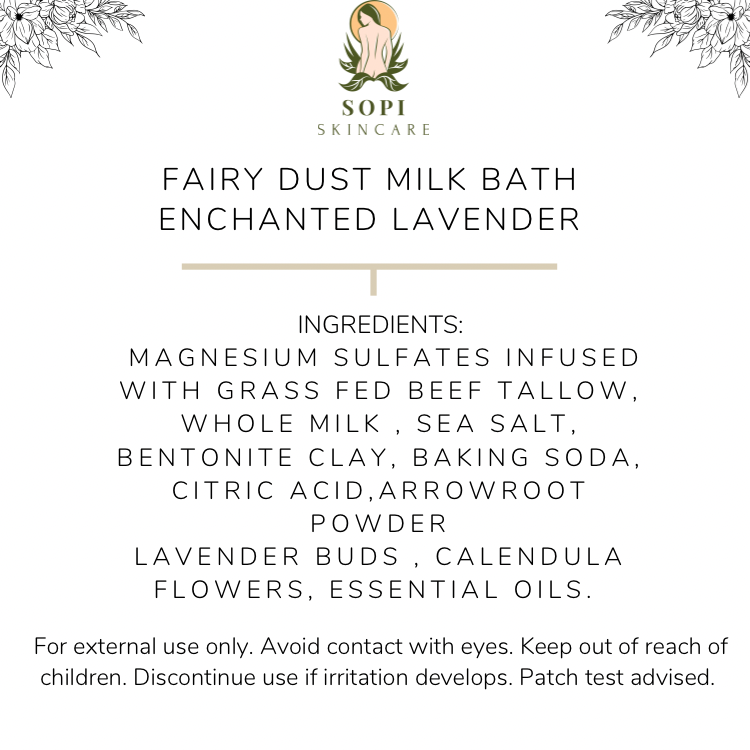 Fairy Dust Enchanted Lavender Milk and Mineral Soak