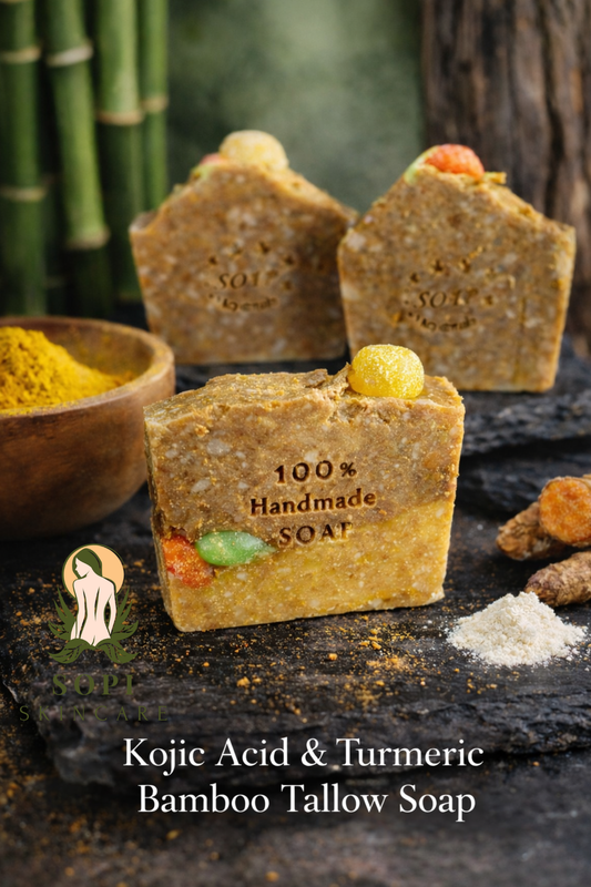 Kojic acid & tumeric Bamboo tallow soap