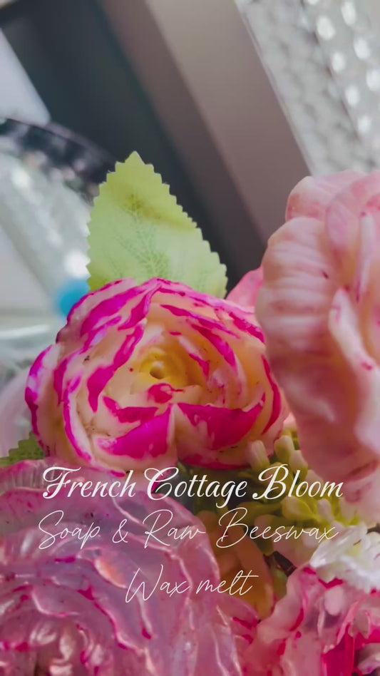 French Cottage Bloom soap & wax melt arrangement